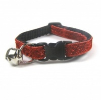 Party Glitter Cat Collar - Red